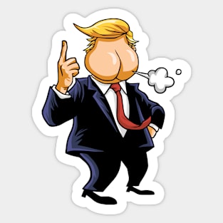 Trump Talks Hot Air Sticker